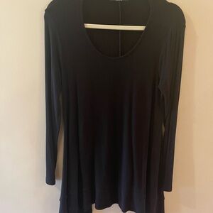 Chic Black Long Sleeve Women's Top